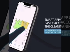 Kendinden Temiz Paspas İstasyonu Elektrik Kontrollü Su Tankı ile Çift Spin Mop Robot Süpürge