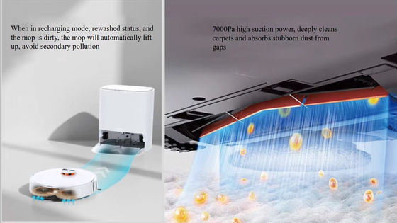 AI LINE LASER LDS ROBOT VAKUM CURUMINER Tüm FONKSIYONLARI ile ROTARY MOP