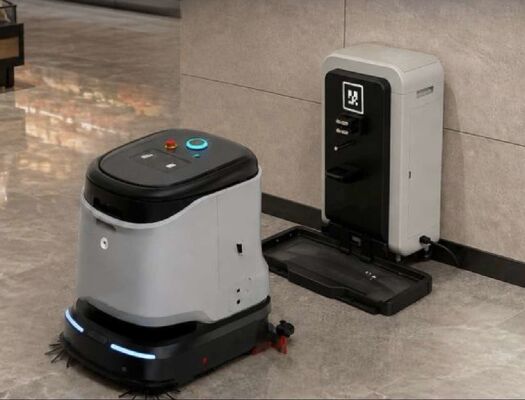 Merkez İstasyonu Serbest Suyla Ticari Robot Yer Temizleyicisi